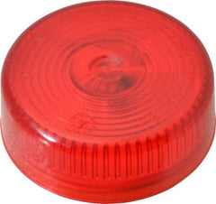 Peterson - 2" Diam, Red Lens & Reflector - Plastic, 12 Volt - Americas Tooling