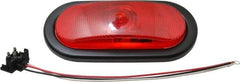 Peterson - 6-1/2" Long x 2-1/4" Wide, Red Lens & Reflector - Plastic, 12 Volt - Americas Tooling