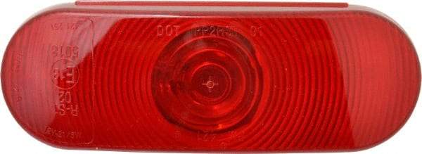 Peterson - 6-1/2" Long x 2-1/4" Wide, Red Lens & Reflector - Plastic, 12 Volt - Americas Tooling