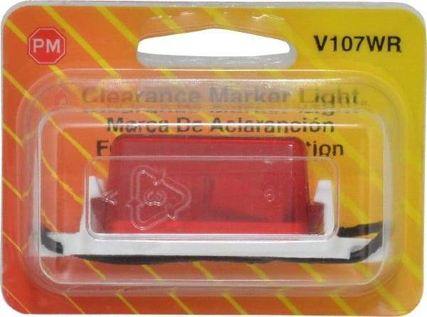 Peterson - 2-3/4" Long x 1" Wide, Red Lens & Reflector - Plastic, 12 Volt - Americas Tooling