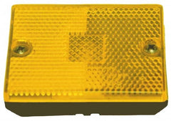 Peterson - 2-3/4" Long x 2-1/8" Wide, Amber Lens & Reflector - Plastic, 12 Volt - Americas Tooling