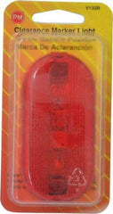 Peterson - 4-1/8" Long x 2" Wide, Red Lens & Reflector - Plastic, 12 Volt - Americas Tooling