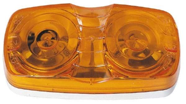 Peterson - 4" Long x 2" Wide, Amber Lens & Reflector - Plastic, 12 Volt - Americas Tooling