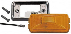 Peterson - 2-1/2" Long x 1-1/4" Wide, Amber Lens & Reflector - Plastic, 12 Volt - Americas Tooling