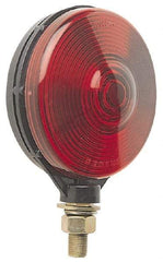 Peterson - 4-1/8" Diam, Red Lens & Reflector - Plastic, 12 Volt - Americas Tooling