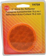 Peterson - 3" Diam, Amber Lens & Reflector - Plastic - Americas Tooling