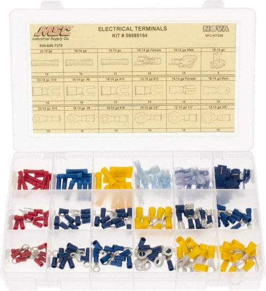 Value Collection - 175 Piece, Electrical Terminal Fastener Kit - Americas Tooling