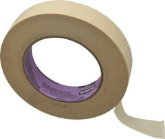 3M - 1" Wide x 60 Yd Long Tan Paper Masking Tape - Series 2040, 5.5 mil Thick, 23 In/Lb Tensile Strength - Americas Tooling