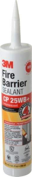 3M - 10.1 oz Cartridge Red Acrylic & Latex Caulk - -20 to 180°F Operating Temp, 10 min Tack Free Dry Time, Series CP 25WB - Americas Tooling