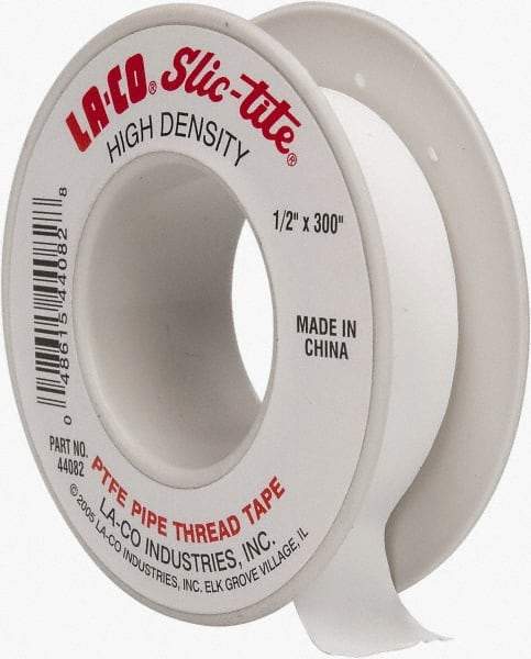 LA-CO - 1" Wide x 300" Long General Purpose Pipe Repair Tape - 3 mil Thick, -450 to 550°F, White - Americas Tooling