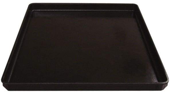 MFG Tray - 200 Lb Load Capacity Black Fiberglass Tote Container - Stacking, 26" Long x 20" Wide x 1-1/2" High - Americas Tooling