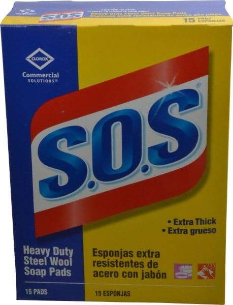 Value Collection - Steel Wool Scouring Soap Pad - Heavy-Duty, Blue/Gray - Americas Tooling