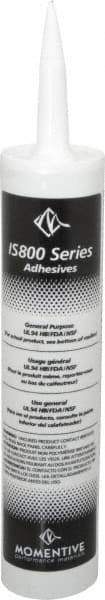 Momentive Performance Materials - 10.1 oz Tube Clear RTV Silicone Joint Sealant - -50 to 200°C Operating Temp, 25 min Tack Free Dry Time, 24 hr Full Cure Time, Series IS800 - Americas Tooling