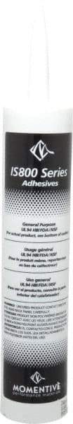 Momentive Performance Materials - 10.1 oz Tube Silver RTV Silicone Joint Sealant - -50 to 200°C Operating Temp, 25 min Tack Free Dry Time, 24 hr Full Cure Time, Series IS800 - Americas Tooling