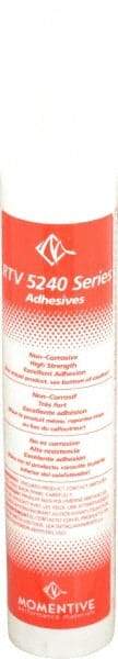 Momentive Performance Materials - 10.1 oz Cartridge Black RTV Silicone Joint Sealant - 400°F Max Operating Temp, 45 min Tack Free Dry Time, 6 hr Full Cure Time, Series RTV5240 - Americas Tooling