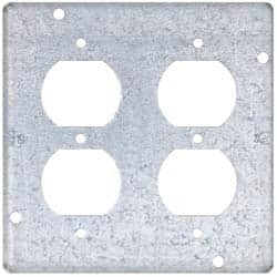 Cooper Crouse-Hinds - Electrical Outlet Box Steel Square Surface Cover - Americas Tooling