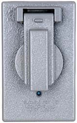 Cooper Crouse-Hinds - Electrical Outlet Box Aluminum Weatherproof Cover - Includes Gasket - Americas Tooling