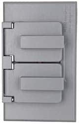 Cooper Crouse-Hinds - Electrical Outlet Box Aluminum Weatherproof Cover - Includes Gasket - Americas Tooling