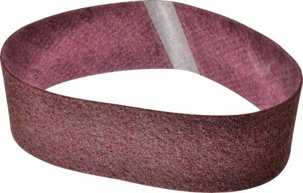 3M - 4" Wide x 36" OAL, Aluminum Oxide Abrasive Belt - Aluminum Oxide, Medium, Nonwoven, Series SC-BS - Americas Tooling