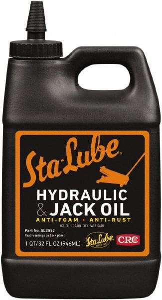 CRC - 1 Qt Bottle Petroleum Oil Hydraulic Oil - 0150°F, SAE 20, ISO 46, 49.5 to 58 cPs40 C cP - Americas Tooling