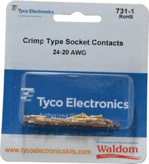 Tyco/Amp - 25 Piece, Socket Contact Connector Kit - 24 to 20 AWG Compatible Wire Size - Americas Tooling