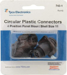 Tyco/Amp - Panel Mount Plug and Receptacle Kit - 11 to 4 AWG Compatible Wire Size - Americas Tooling