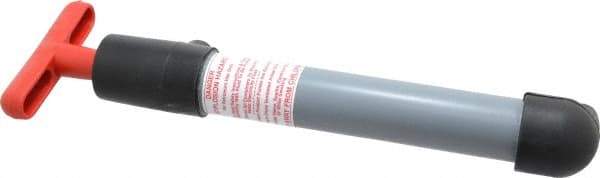 Made in USA - 1/2" Outlet, PVC Hand Operated Transfer Pump - 4 oz per Stroke, For Petroleum - Americas Tooling