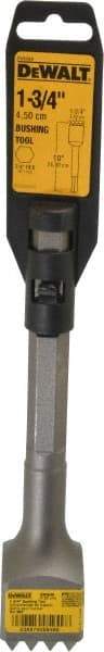 DeWALT - 1-3/4" Head Width, 10" OAL, 1" Shank Diam, Bushing Tool Chisel - Hex Shank, Steel - Americas Tooling