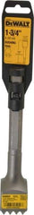 DeWALT - 1-3/4" Head Width, 10" OAL, 1" Shank Diam, Bushing Tool Chisel - Hex Shank, Steel - Americas Tooling