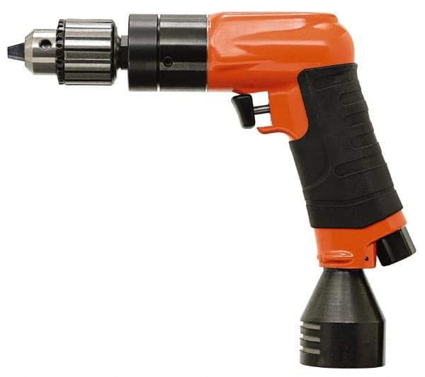 Dotco - 1/2" Keyed Chuck - Pistol Grip Handle, 3,200 RPM, 1.4 hp, 90 psi - Americas Tooling