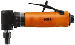 Dotco - 1/4" Collet, Angle Handle, Air Angle Die Grinder - 20,000 RPM, Rear Exhaust, 23 CFM, 0.4 hp, 90 psi, 1/4" Inlet - Americas Tooling