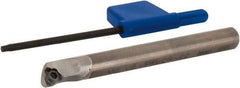 Iscar - 6.6mm Min Bore Diam, 60mm OAL, 6mm Shank Diam, Indexable Boring Bar - Screw Holding Method - Americas Tooling