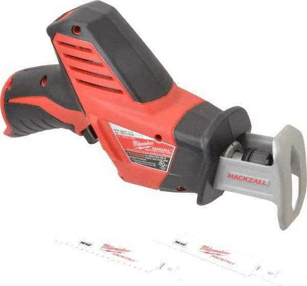 Milwaukee Tool - 12V, 0 to 3,000 SPM, Cordless Reciprocating Saw - 1/2" Stroke Length, 11" Saw Length, Lithium-Ion Batteries Not Included - Americas Tooling