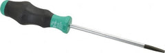 Wera - 223mm OAL Standard Slotted Screwdriver - 125mm Blade Length, Round Shank, Ergonomic Handle - Americas Tooling