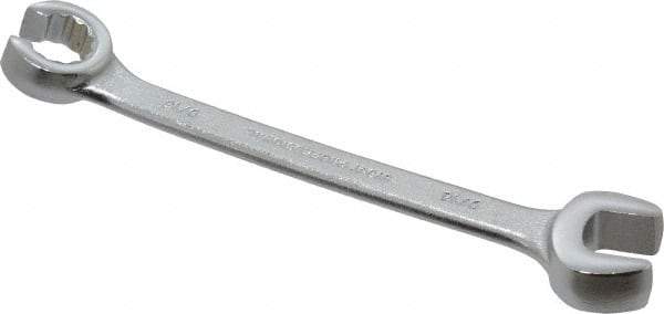 Proto - 9/16 x 9/16", Satin Finish, Combination Flare Nut Wrench - 12 Points, 6-15/16" OAL, Steel, Double End Head - Americas Tooling