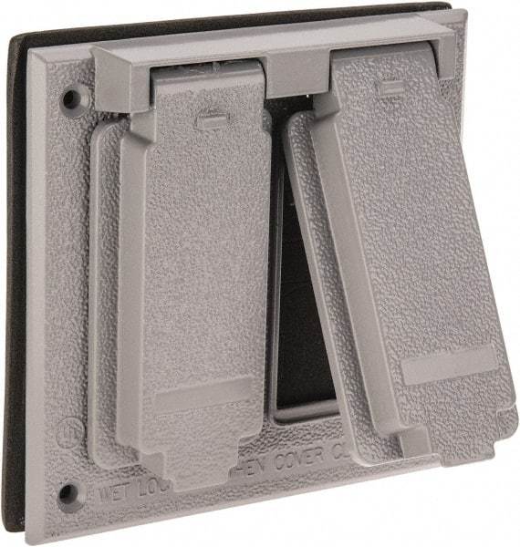 Cooper Crouse-Hinds - Electrical Outlet Box Aluminum Weatherproof Cover - Includes Gasket - Americas Tooling