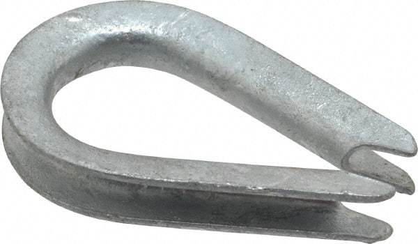 Value Collection - 1/8" Wire Rope Thimble Clip - Steel, Galvanized - Americas Tooling