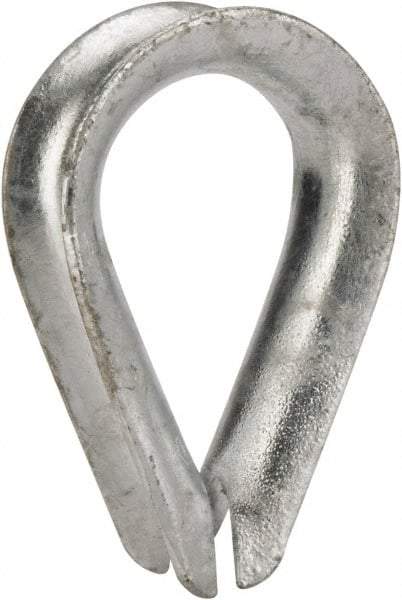 Value Collection - 1/2" Wire Rope Thimble Clip - Steel, Galvanized - Americas Tooling