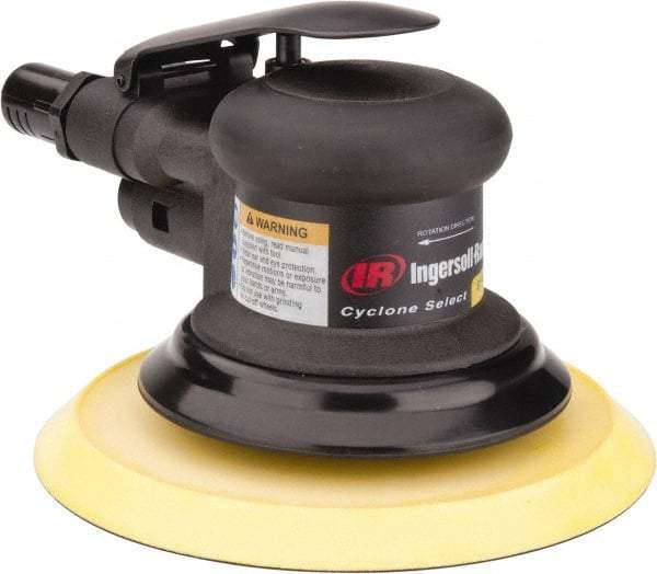 Ingersoll-Rand - 12,000 OPM, 15.8 CFM Air Consumption, Palm Air Orbital Sander - Round Pad, 1/4 NPT Inlet - Americas Tooling