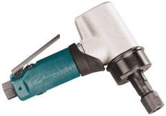 Dynabrade - 1/4" Collet, Angle Handle, Air Angle Die Grinder - 18,000 RPM, Front Exhaust, 35 CFM, 0.7 hp, 90 psi, 1/4 NPT Inlet - Americas Tooling