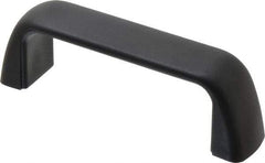 J.W. Winco - 105mm Center to Center, Black Matte Finish Plastic Pull Handle - 29mm Long, 37mm High - Americas Tooling