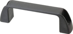 J.W. Winco - 5.2" Center to Center, Black Matte Finish Plastic Pull Handle - 1.46" Long, 1.77" High - Americas Tooling