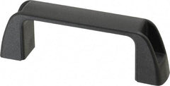 J.W. Winco - 95.5mm Center to Center, Black Matte Finish Plastic Pull Handle - 30mm Long, 36mm High - Americas Tooling