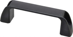 J.W. Winco - 117mm Center to Center, Black Matte Finish Plastic Pull Handle - 34mm Long, 41mm High - Americas Tooling