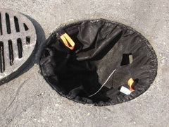 Enpac - Nonwoven Geo-Textile Catch Basin Insert - 27" to 29" Drain, Black, Use for Sediment Only - Americas Tooling