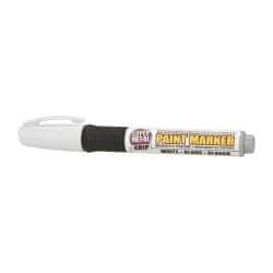 Super Met-Al - White Paint Marker - Fiber Tip, Oil Based - Americas Tooling