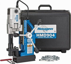 Hougen - 3/4" Chuck, 2" Travel, Portable Magnetic Drill Press - 450 RPM, 9 Amps, 1035 Watts, 115 Volts - Americas Tooling