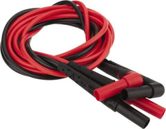 Fluke - Red/Black Electrical Test Equipment Leads - Use with Test Probes - Americas Tooling