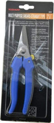 Value Collection - 3" LOC, 7-1/2" OAL Light Duty Shears - Ambidextrous, Plastic Straight Handle, For General Purpose Use - Americas Tooling