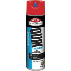 Krylon - 20 fl oz Red Marking Paint - 50 to 60 Sq Ft Coverage, Water-Based Formula - Americas Tooling